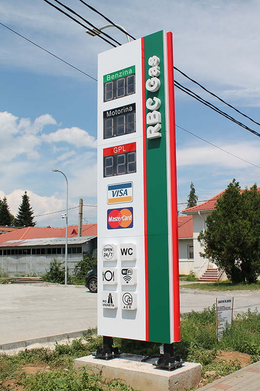 Totem benzinarie BRC Gas Baicoi