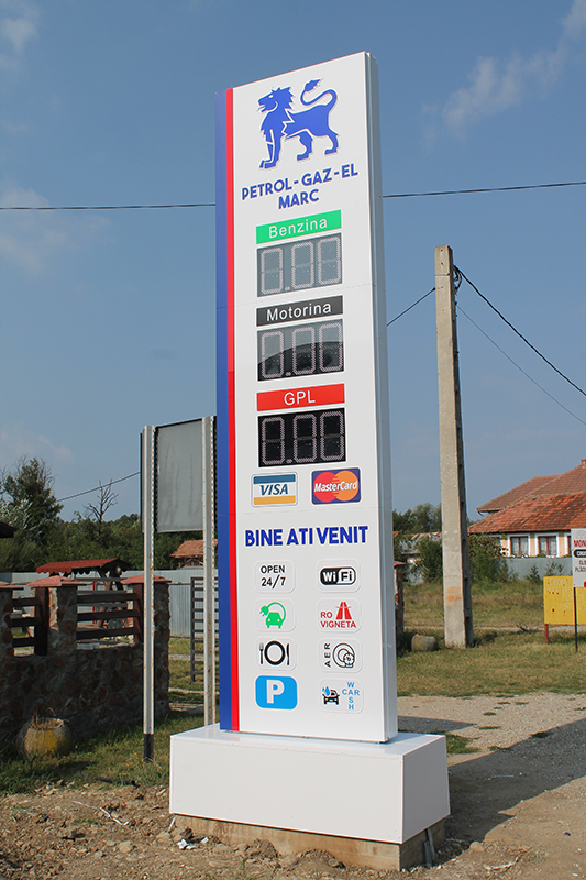 Totem benzinarie Targu Jiu ziua
